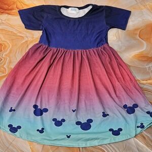 Enchanted Dress Shop Girls Size 5/6 XL Ombre Mouse Head Twirl Dress